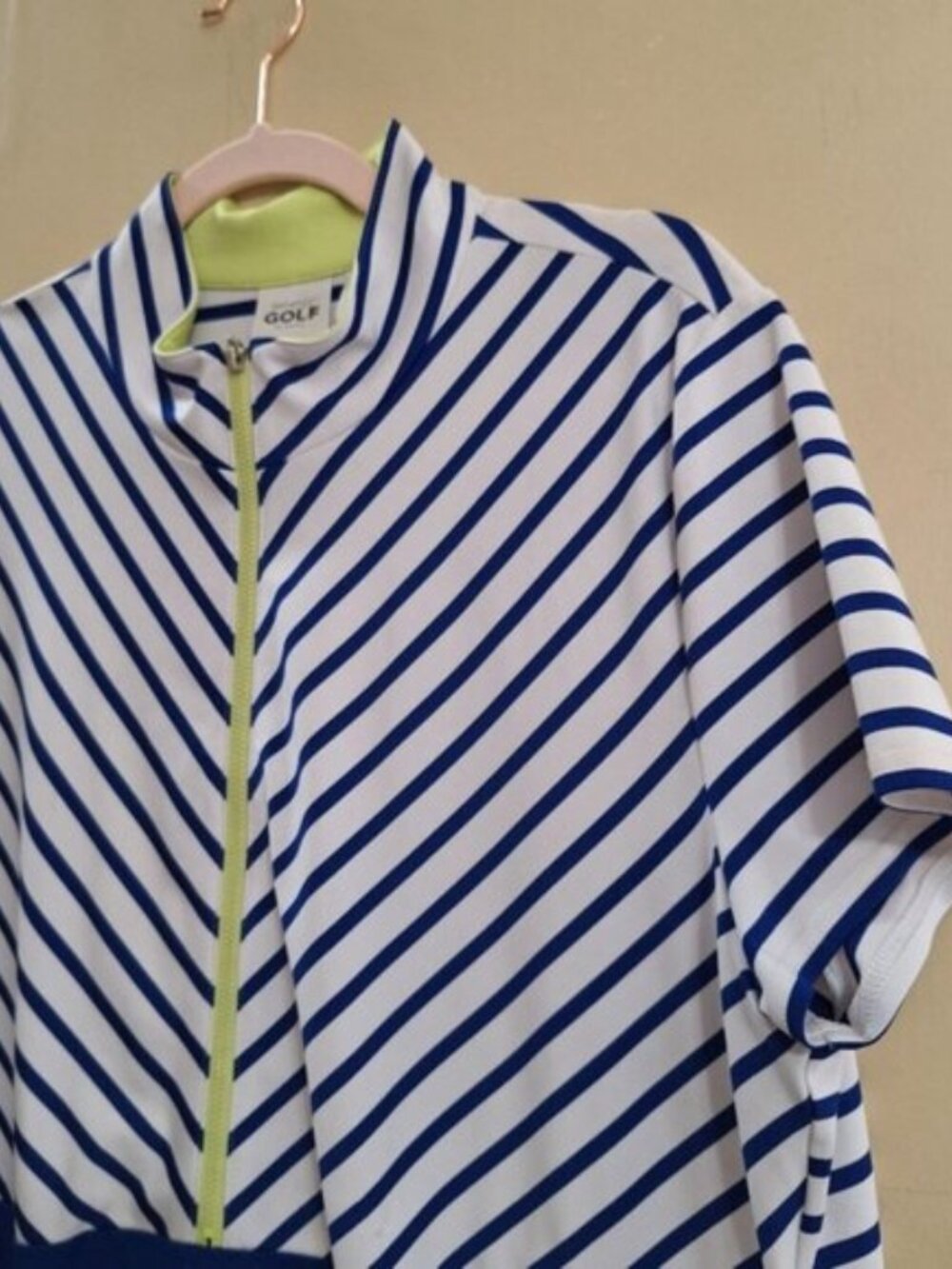 Zenergy by Chicos Golf Dress Blue and White Stripes with Pockets XL - Picture 9 of 10